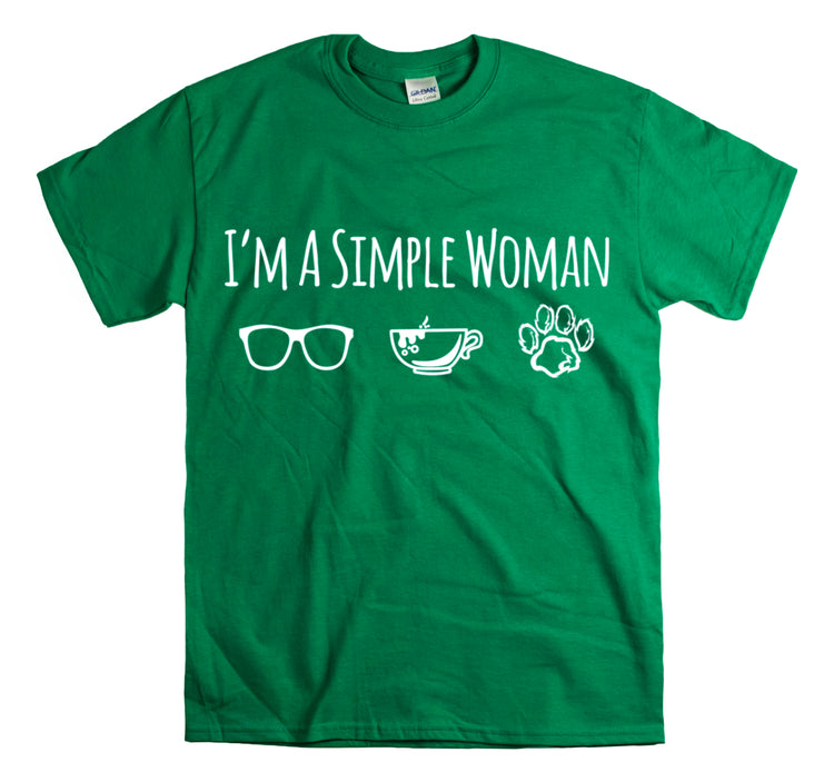 Shirt Funny I'm A Simple Woman Outdoor Enthusiast  Nature Lover T-Shirt Unisex Heavy Cotton Tee