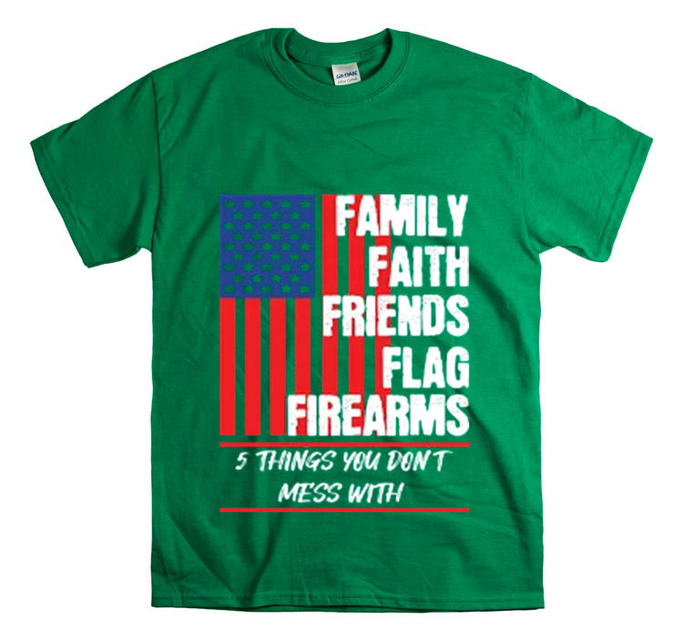 Shirt Vintage Families Faith Friends Servicemen Military Novelty Support Honor Patriotic T-Shirt Unisex Heavy Cotton Tee