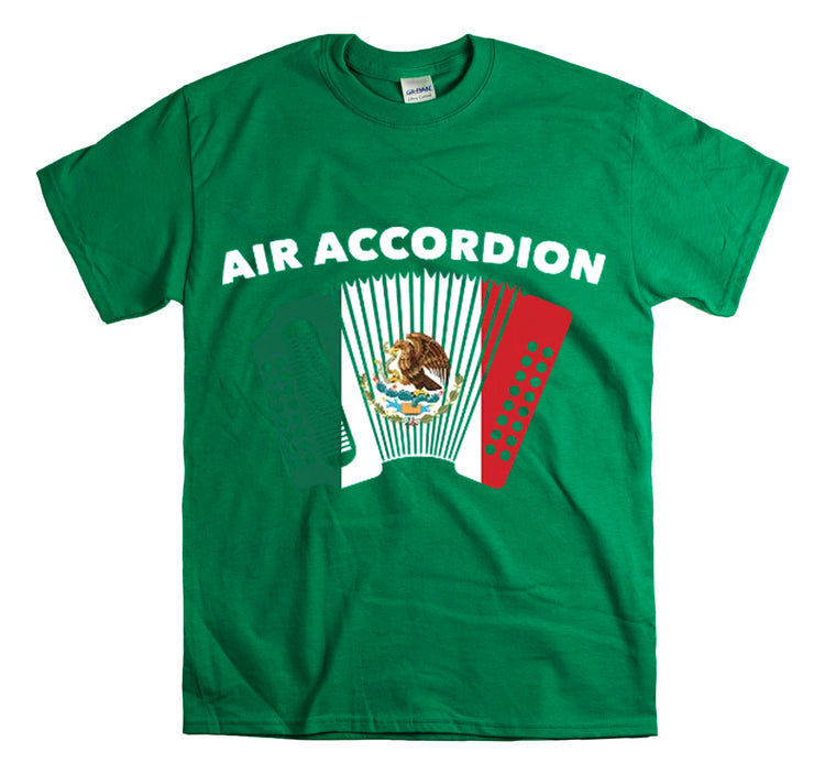 Shirt Funny Mexican Air Accordion Instrumentalist Creative Unique T-Shirt Unisex Heavy Cotton Tee