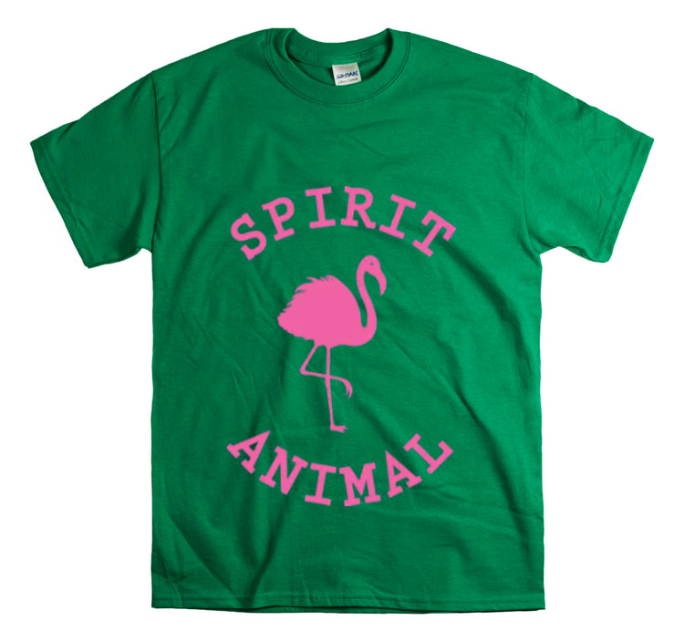 Shirt Funny Spirit Animal Flamingo Bird Lover Wildlife Colorful Hilarious Nature Unique T-Shirt Unisex Heavy Cotton Tee