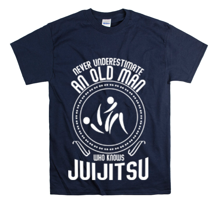 Shirt Funny Old Man Jiu Jitsu Expert Sayings Martial Arts Humor T-Shirt Unisex Heavy Cotton Tee