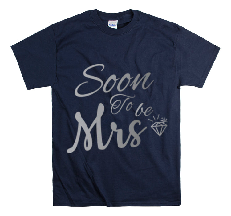 Shirt Funny Soon To Be Mrs Wifey Bridal Party Engagement Wedding T-Shirt Unisex Heavy Cotton Tee