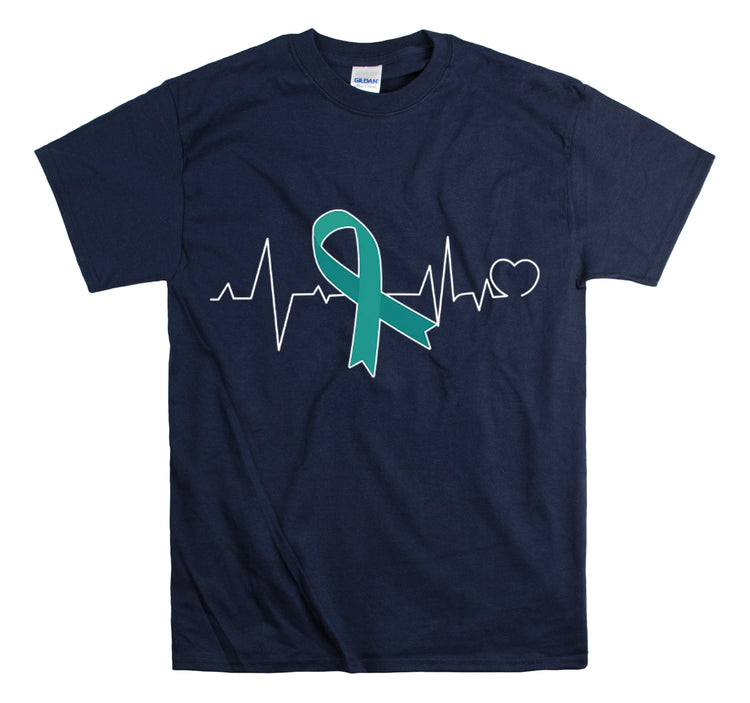 Shirt Funny Ovarian Cancer Awareness Supporters Survivor Support Novelty Medical Health T-Shirt Unisex Heavy Cotton Tee