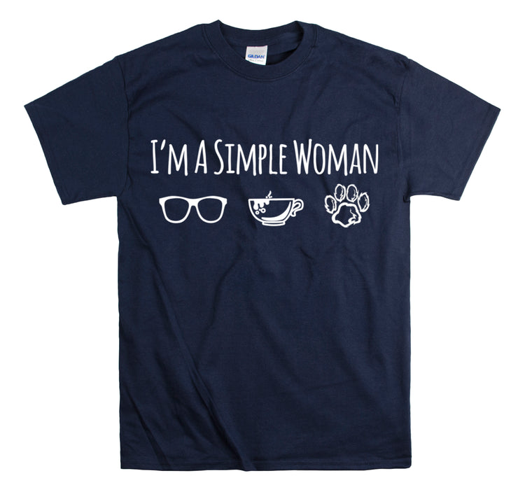 Shirt Funny I'm A Simple Woman Outdoor Enthusiast  Nature Lover T-Shirt Unisex Heavy Cotton Tee