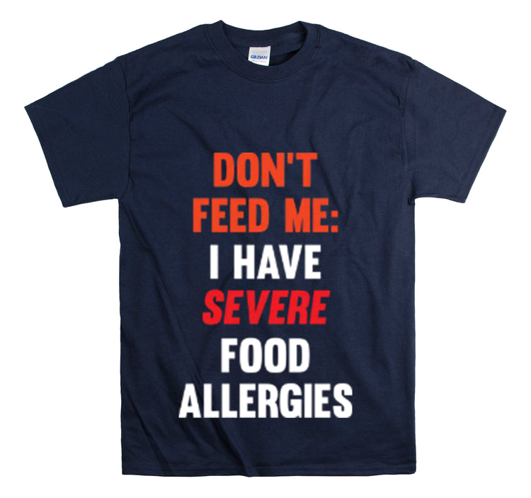 Shirt Funny Severely Food Allergic Empowering Introverts Sensitivity Allergy Dietary T-Shirt Unisex Heavy Cotton Tee