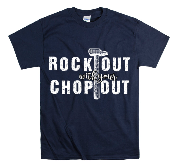 Shirt Funny Rock Out With Your Chop Music Vibes Guitar Enthusiast T-Shirt Unisex Heavy Cotton Tee