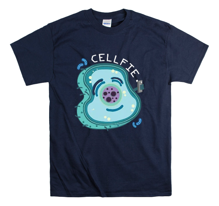 Shirt Hilarious Unique Cellfie Cell Physics Teachers Science Teacher biology physiology T-Shirt Unisex Heavy Cotton Tee