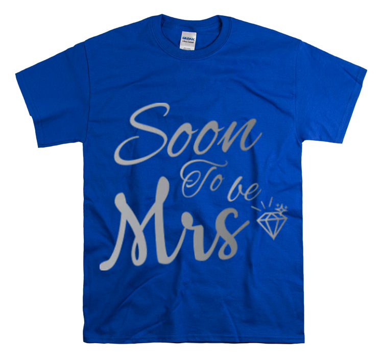 Shirt Funny Soon To Be Mrs Wifey Bridal Party Engagement Wedding T-Shirt Unisex Heavy Cotton Tee