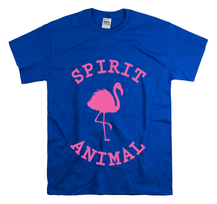 Shirt Funny Spirit Animal Flamingo Bird Lover Wildlife Colorful Hilarious Nature Unique T-Shirt Unisex Heavy Cotton Tee