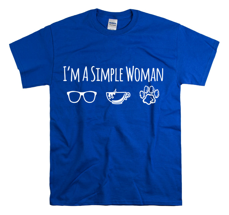 Shirt Funny I'm A Simple Woman Outdoor Enthusiast  Nature Lover T-Shirt Unisex Heavy Cotton Tee