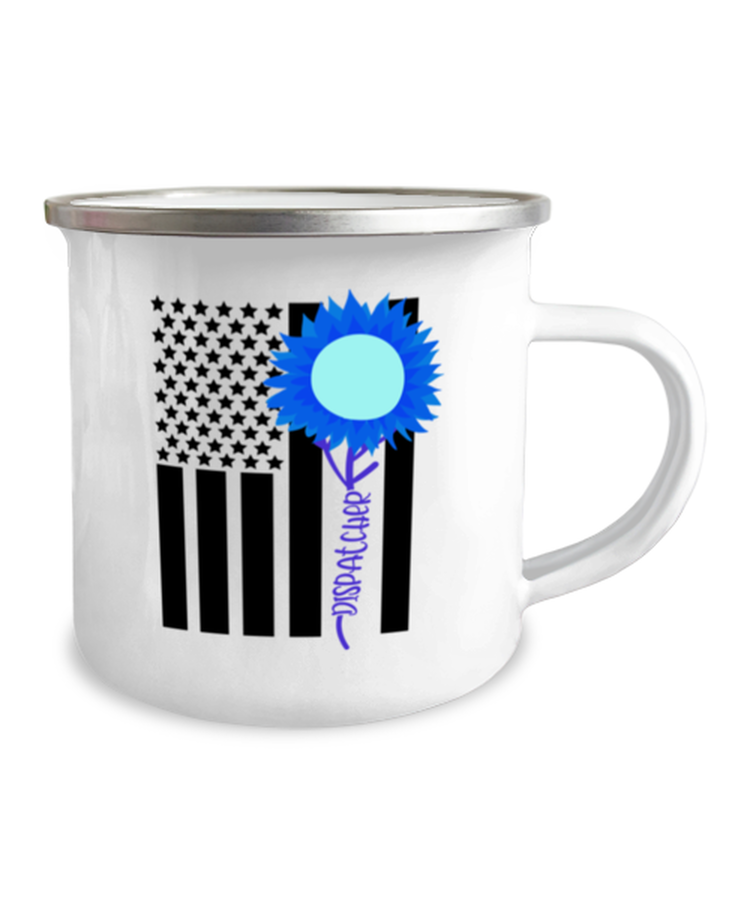 Camper Mug 12oz Camper Mug 12oz Motivational Sunflower Dispatcher Worker American Flag Mom Inspiring Working Husband Ambulance Wife Men Women