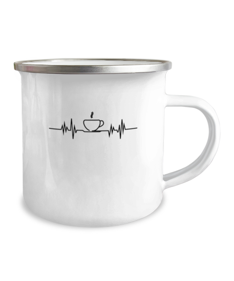 Camper Mug 12oz Camper Mug 12oz Funny Coffee Heartbeat Beverage Graphic Men Women Barista