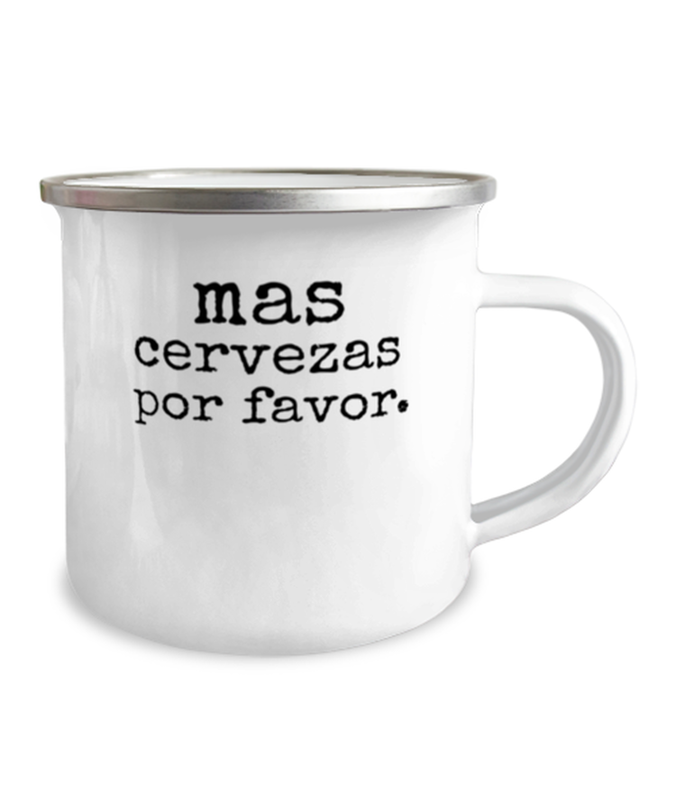 Camper Mug 12oz Camper Mug 12oz Novelty Beer Drink Husband Bachelors Sarcastic Gag Funny Spanish Saying Mas Cervezas Por Favor Party Men Women