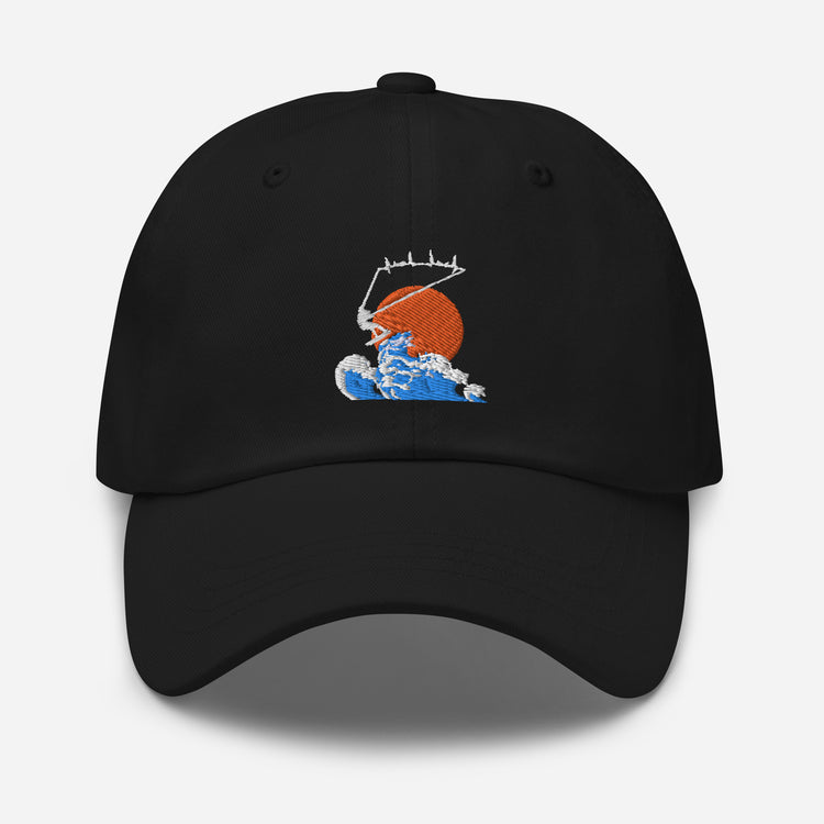 Dad hat Kiteboarding Kite-Surfing Powerkiting Kitesurf Wakeboarding Paragliding Lover