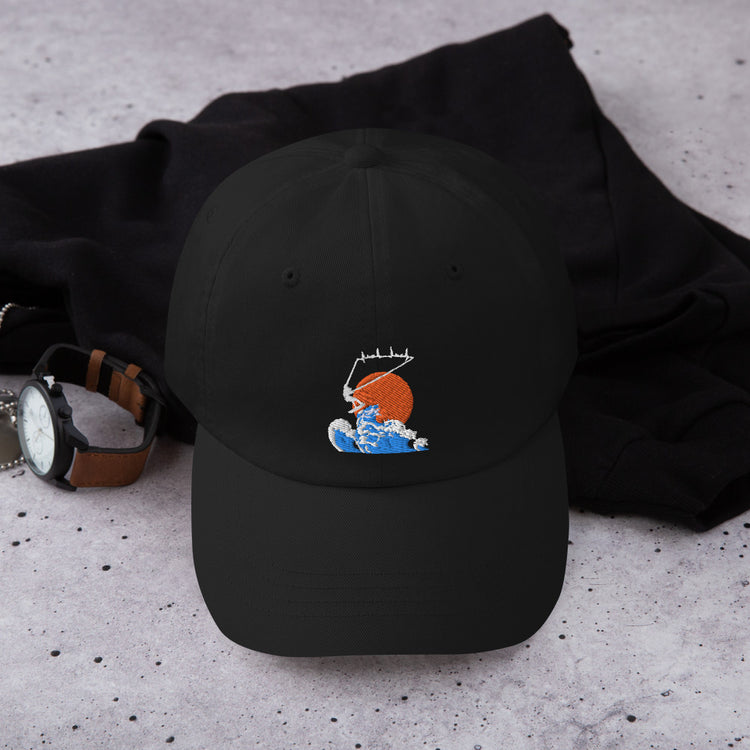 Dad hat Kiteboarding Kite-Surfing Powerkiting Kitesurf Wakeboarding Paragliding Lover