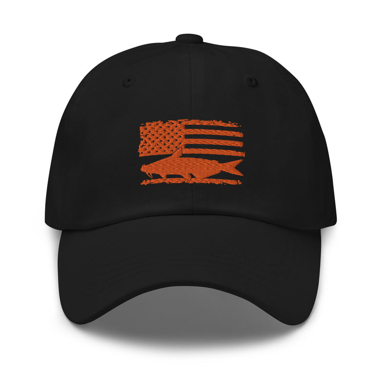 Dad hat Hilarious Angling Fishing Fisherman US Banner Patriotic Trawler Patriotism