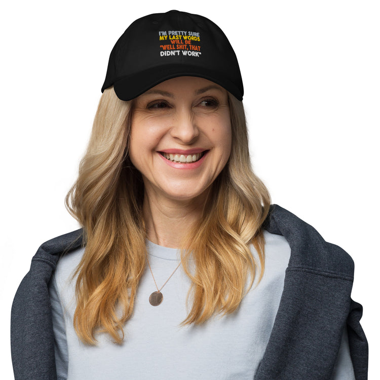 Dad hat I'm Pretty Sure Comical Sayings Slogan Retro Pun Expression Sarcasm Phrase