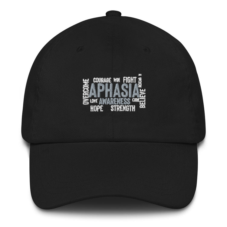 Dad hat  Novelty Aphasia Awareness Dysarthria Believer Overcomer Silent Brain Disease