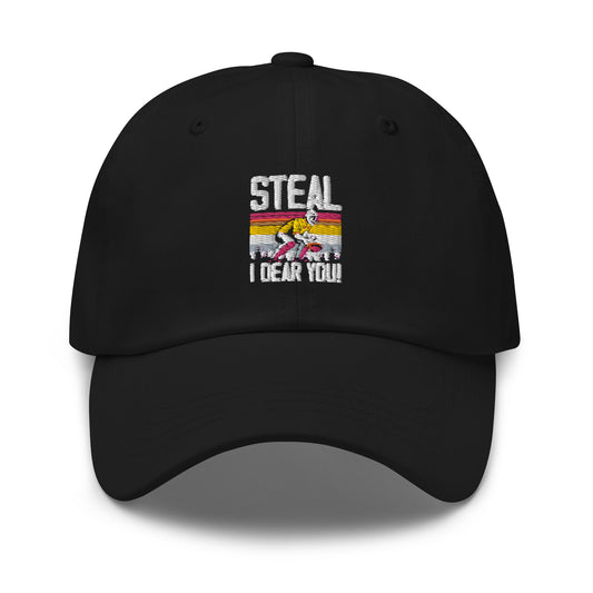 Dad hat Humorous Retro Steal Softball Fan Field Sports Novelty Group Baseman Outfielder Pitcher