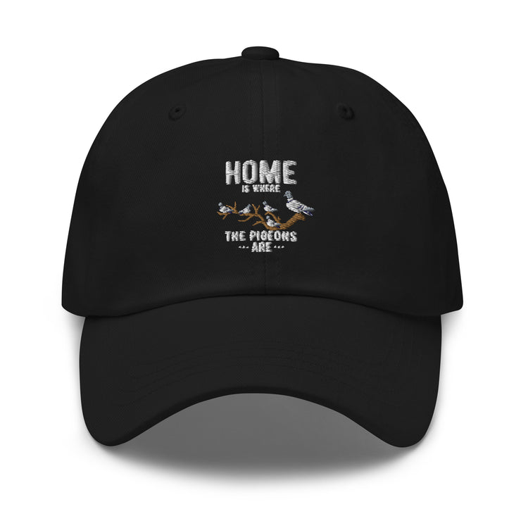 Dad hat Hilarious Pigeons Cockatiels Dodo Flying Animals Squab Culver Fan Cushat Fowl Enthusiast