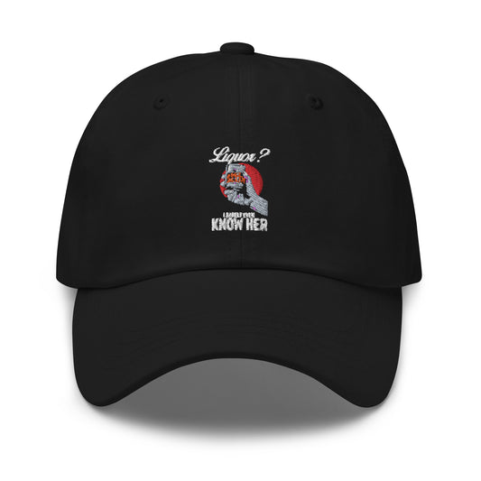 Dad hat Humorous Liquor Lover Alcoholic Beverage Drinks Funny Barkeeper Barman Drinking