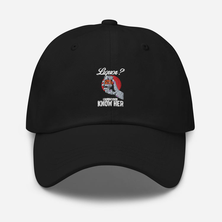 Dad hat Humorous Liquor Lover Alcoholic Beverage Drinks Funny Barkeeper Barman Drinking