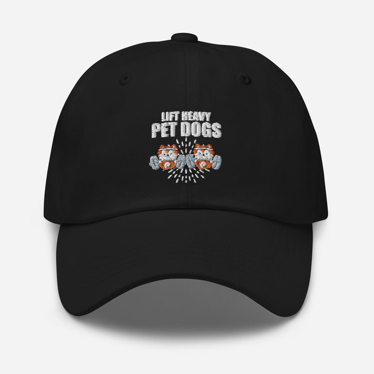 Dad hat Humorous Pet Dog Weightlifting Physical Novelty Fitness Out Bodybuilding Fan