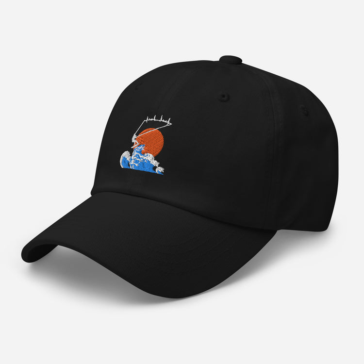 Dad hat Kiteboarding Kite-Surfing Powerkiting Kitesurf Wakeboarding Paragliding Lover