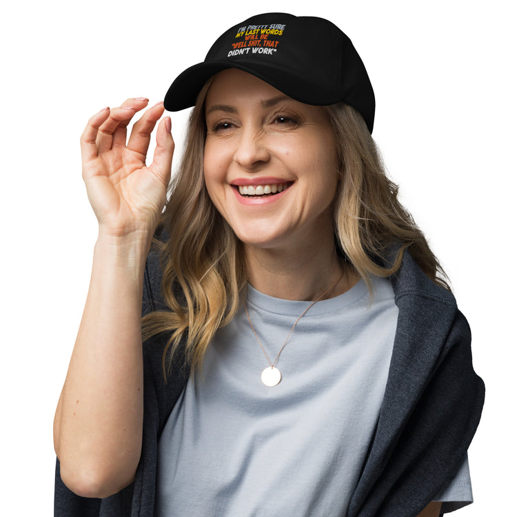 Dad hat I'm Pretty Sure Comical Sayings Slogan Retro Pun Expression Sarcasm Phrase