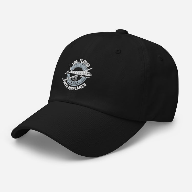 Dad hat Novelty Still Playing With Airplanes Copilot Outfit Aviation Aviator Seaplane Fan