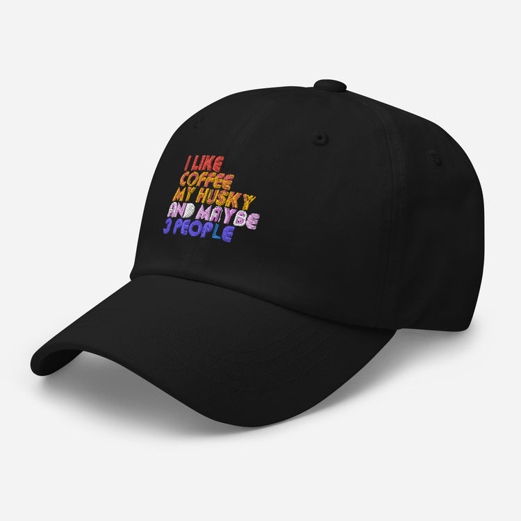 Dad hat Novelty Like My Coffee My Pet And 3 People Dog Caffeinated Pets Lover