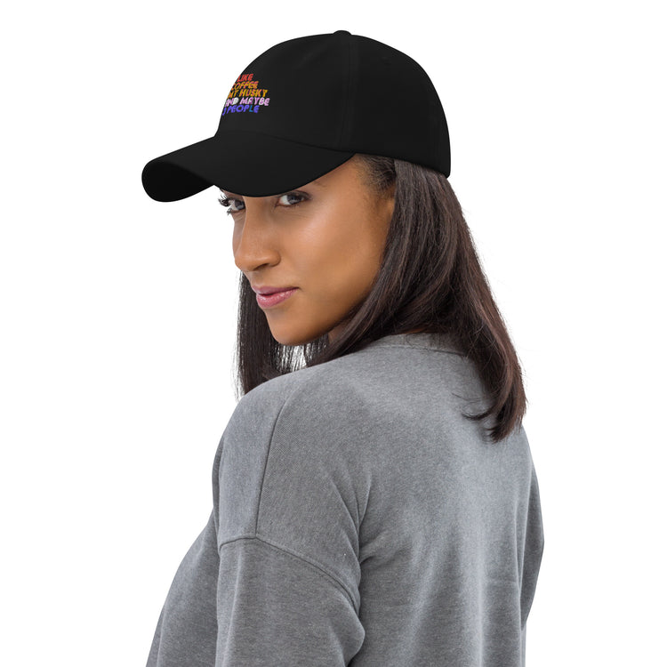 Dad hat Novelty Like My Coffee My Pet And 3 People Dog Caffeinated Pets Lover