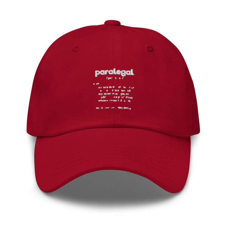 Dad hat Hilarious Paralegal Meaning Description Legal Assistant Fan Lawyer Paralegals Litigator