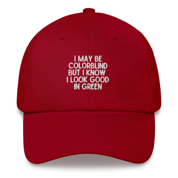 Dad hat Novelty Colorblind Daltonism Eye Disorders Hilarious Colour-Blindness Eyesight