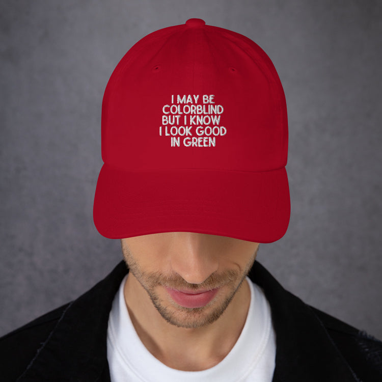 Dad hat Novelty Colorblind Daltonism Eye Disorders Hilarious Colour-Blindness Eyesight