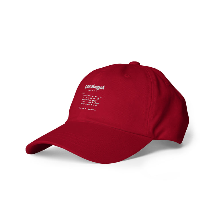 Dad hat Hilarious Paralegal Meaning Description Legal Assistant Fan Lawyer Paralegals Litigator