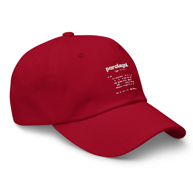 Dad hat Hilarious Paralegal Meaning Description Legal Assistant Fan Lawyer Paralegals Litigator