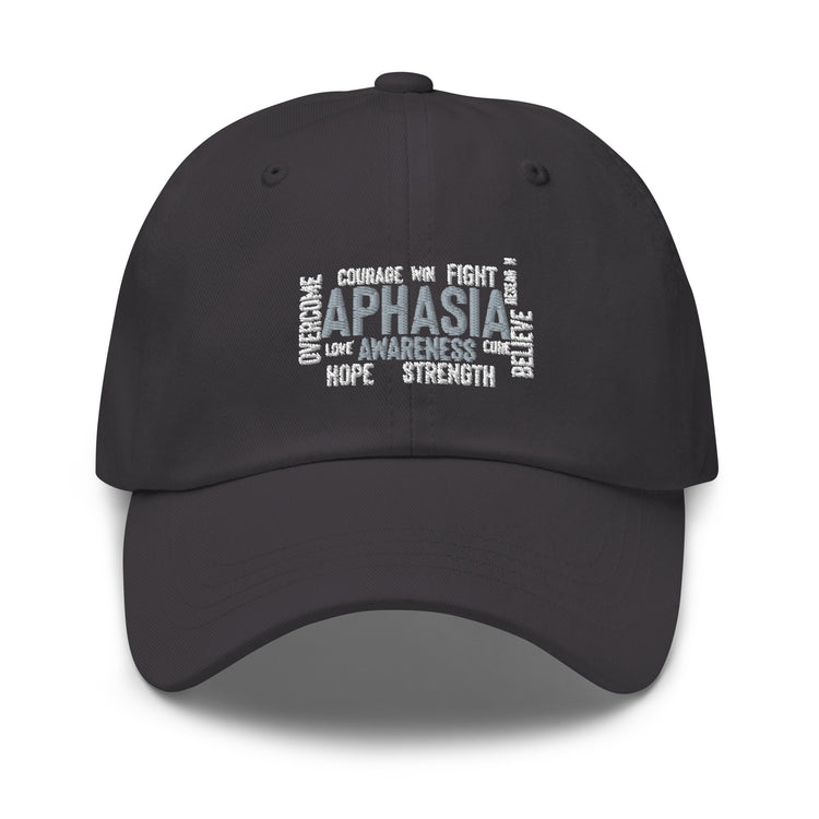 Dad hat  Novelty Aphasia Awareness Dysarthria Believer Overcomer Silent Brain Disease