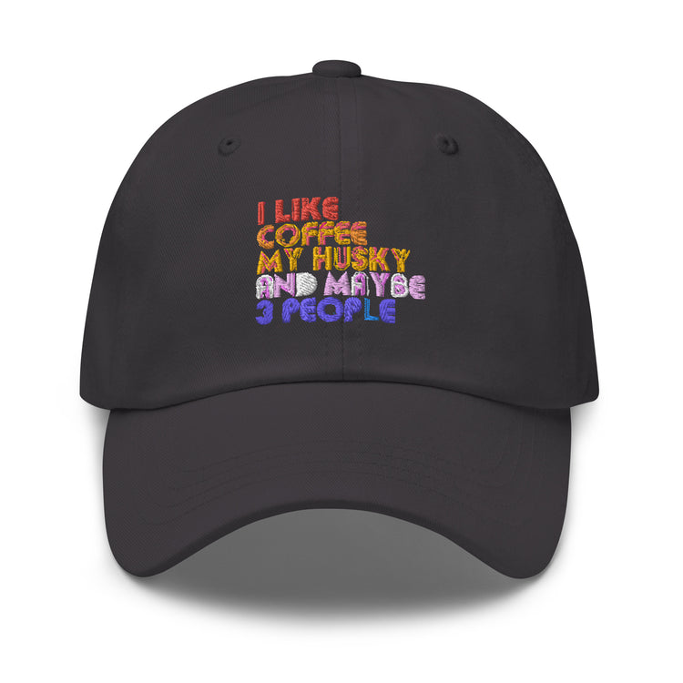 Dad hat Novelty Like My Coffee My Pet And 3 People Dog Caffeinated Pets Lover