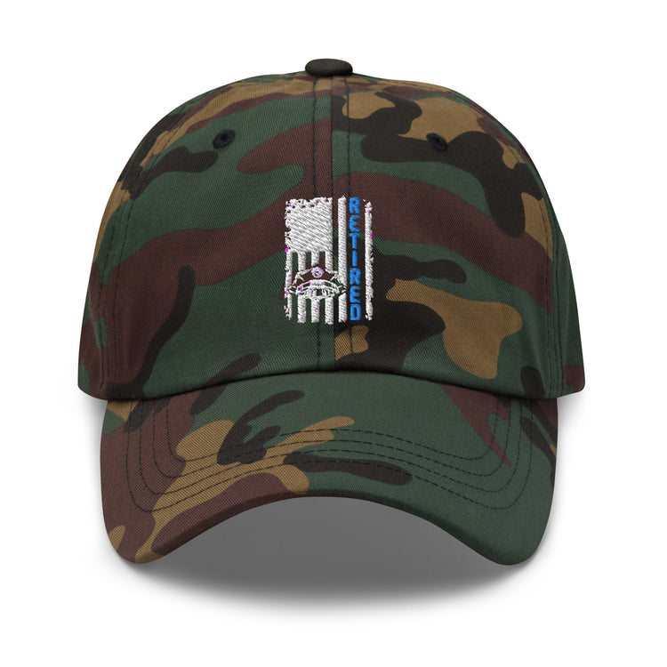 Dad hat Novelty Retired Nationalistic Policeman Patriotism Patriotic US Country Sheriff