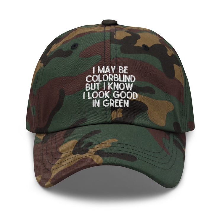 Dad hat Novelty Colorblind Daltonism Eye Disorders Hilarious Colour-Blindness Eyesight