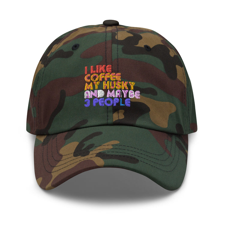 Dad hat Novelty Like My Coffee My Pet And 3 People Dog Caffeinated Pets Lover