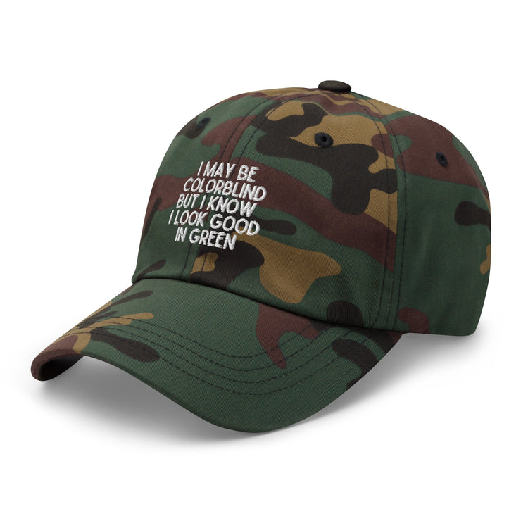 Dad hat Novelty Colorblind Daltonism Eye Disorders Hilarious Colour-Blindness Eyesight