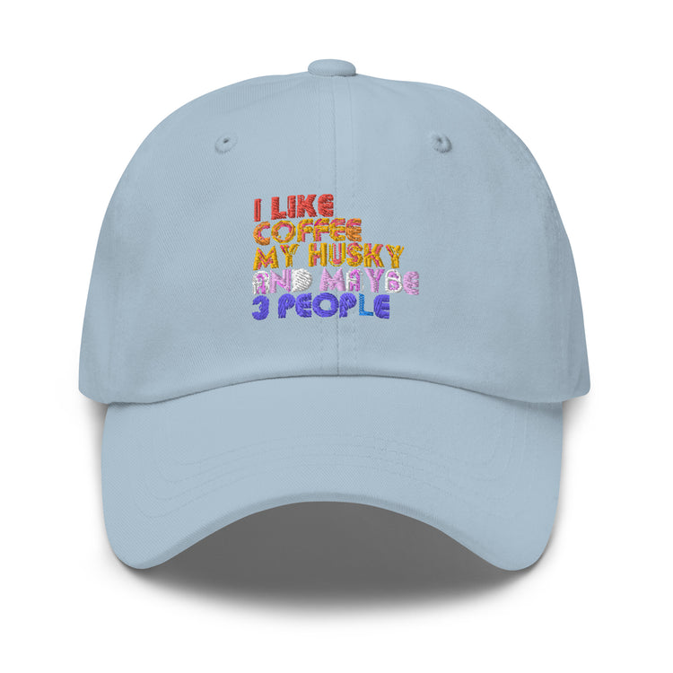 Dad hat Novelty Like My Coffee My Pet And 3 People Dog Caffeinated Pets Lover