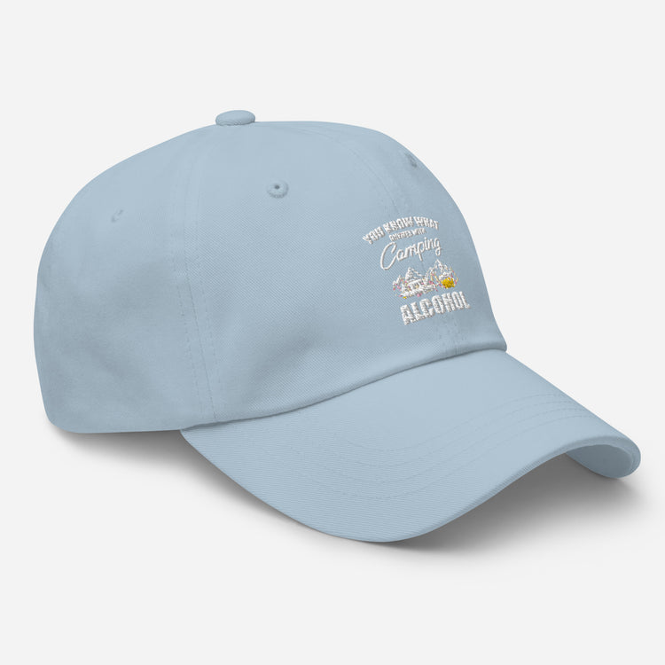 Dad hat Novelty Know Rhymes With Camping Alcohol Drinking Campsite Alcoholic Beverage Fan