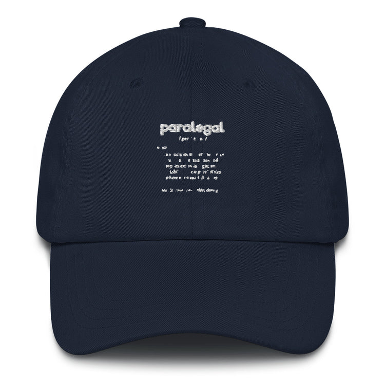 Dad hat Hilarious Paralegal Meaning Description Legal Assistant Fan Lawyer Paralegals Litigator