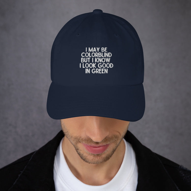 Dad hat Novelty Colorblind Daltonism Eye Disorders Hilarious Colour-Blindness Eyesight