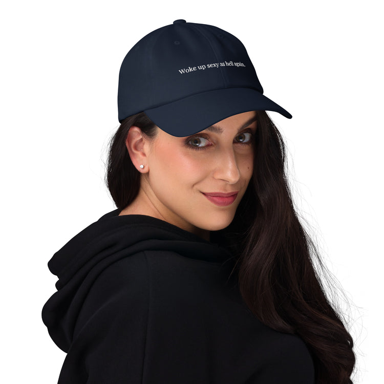 Dad hat Novelty Sexy As Hell Again Comical Sarcastic Sayings Fan Phrases Lover