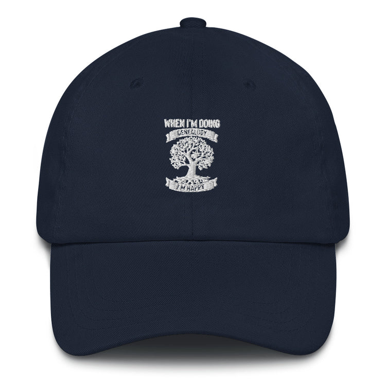 Dad hat Humorous I'm Genealogy Origins Families Tree Ancestors Generation