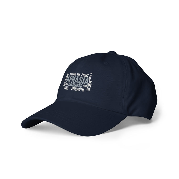 Dad hat  Novelty Aphasia Awareness Dysarthria Believer Overcomer Silent Brain Disease